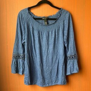 INC International Concepts Women's Blue Top M